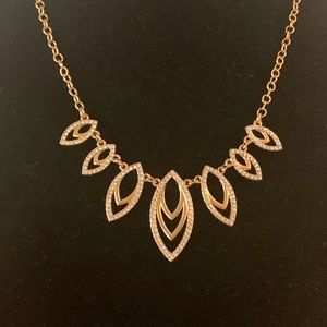 Gold-Tone / Crystal Multi-Pendant Necklace